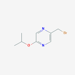 molecular formula C8H11BrN2O B8286004 2-(Bromomethyl)-5-isopropoxypyrazine 