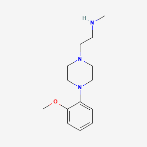 molecular formula C14H23N3O B8286016 4-(o-Methoxyphenyl)-1-(beta-methylaminoethyl)-piperazine 