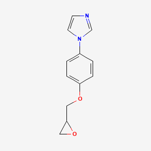 molecular formula C12H12N2O2 B8286034 1-(4-Oxiranylmethoxy-phenyl)-1h-imidazole 