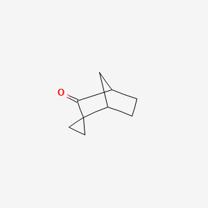 molecular formula C9H12O B8286045 Spiro[bicyclo[2.2.1]heptane-2,1'-cyclopropan]-3-one CAS No. 16133-64-5