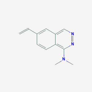 molecular formula C12H13N3 B8286058 Dimethyl-(6-vinyl-phthalazin-1-yl)-amine 