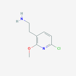 3-(2-Aminoethyl)-6-chloro-2-methoxypyridine