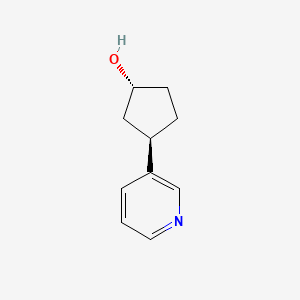 molecular formula C10H13NO B8286092 (1R,3R)-3-(3-pyridyl)cyclopentanol 