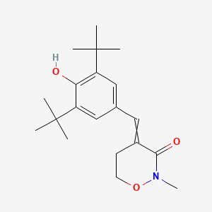 molecular formula C20H29NO3 B8286096 Dihydro-4-(3,5-di-t-butyl-4-hydroxybenzylidene)-2methyl-2h-1,2-oxazin-3(4h)-one 
