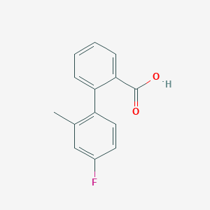 molecular formula C14H11FO2 B8286103 4'-Fluro-2'-methyl-biphenyl-2-carboxylic acid 