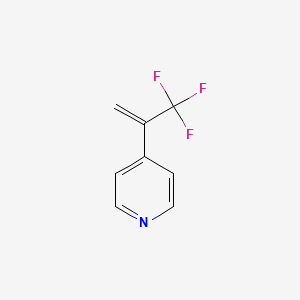 molecular formula C8H6F3N B8286118 4-[1-(Trifluoromethyl)ethenyl]pyridine 