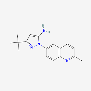 3-tert-butyl-1-(2-methylquinolin-6-yl)-1H-pyrazol-5-amine