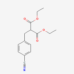 molecular formula C15H17NO4 B8286199 Diethyl [(4-cyanophenyl)methyl]propanedioate 