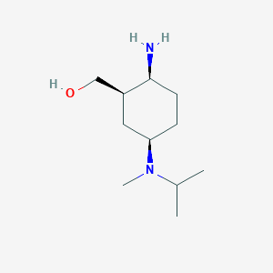 molecular formula C11H24N2O B8286237 ((1R,2S,5R)-2-amino-5-(isopropyl(methyl)amino)cyclohexyl)methanol 