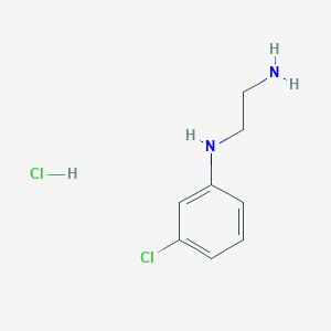 molecular formula C8H12Cl2N2 B8286263 N-(2-aminoethyl)-3-chloroaniline hydrochloride 