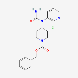 molecular formula C19H21ClN4O3 B8286280 Benzyl 4-[1-(2-chloro-pyridin-3-yl)-ureido]-piperidine-1-carboxylate 