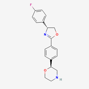 (S)-2-(4-((R)-4-(4-fluorophenyl)-4,5-dihydrooxazol-2-yl)phenyl)morpholine