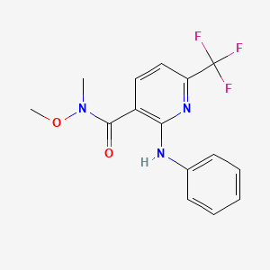 N-methoxy-N-methyl-2-phenylamino-6-trifluoromethyl-nicotinamide