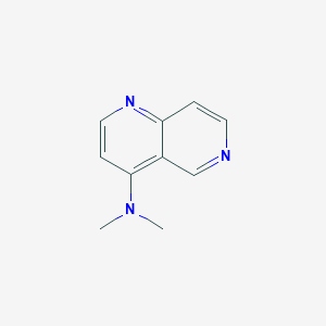 molecular formula C10H11N3 B8286344 4-Dimethylamino-1,6-naphthyridine 