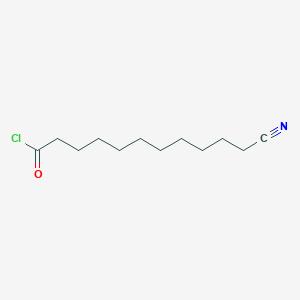 molecular formula C12H20ClNO B8286367 11-Cyanoundecanoyl chloride 