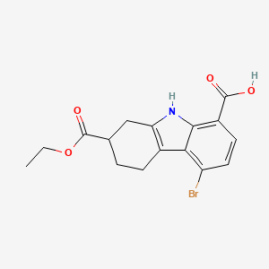 5-bromo-2-(ethoxycarbonyl)-2,3,4,9-tetrahydro-1H-carbazole-8-carboxylic acid