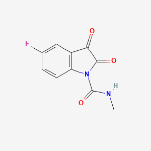 molecular formula C10H7FN2O3 B8286390 5-Fluoro-1-methylcarbamoylisatin 