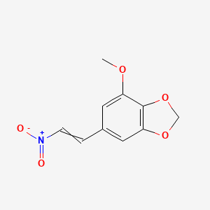molecular formula C10H9NO5 B8286401 4-Methoxy-6-(2-nitrovinyl)-1,3-benzodioxole 
