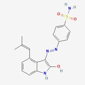 molecular formula C18H18N4O3S B8286412 Oxindole-Based Inhibitor 29 