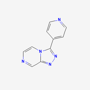 molecular formula C10H7N5 B8286416 3-(4-Pyridinyl)[1,2,4]triazolo[4,3-a]pyrazine CAS No. 945262-30-6