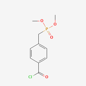 molecular formula C10H12ClO4P B8286444 4-[(Dimethoxyphosphoryl)methyl]benzoyl chloride 