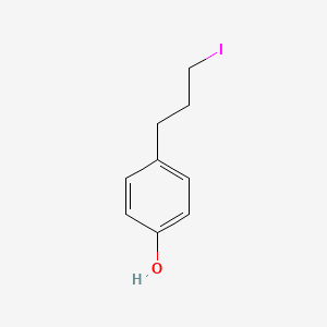 molecular formula C9H11IO B8286501 3-(4-Hydroxyphenyl)-1-iodopropane 