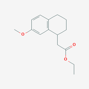 Ethyl (1,2,3,4-tetrahydro-7-methoxy-1-naphthyl)acetate