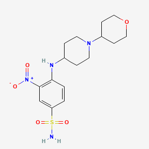 3-Nitro-4-(1-(tetrahydro-2h-pyran-4-yl)piperidin-4-ylamino)benzenesulfonamide