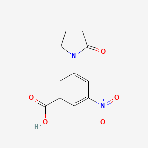 3-Nitro-5-(2-oxopyrrolidin-1-yl)-benzoic Acid