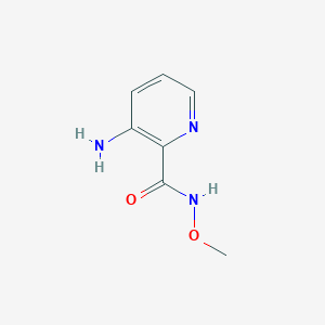 molecular formula C7H9N3O2 B8286679 3-amino-N-methoxypyridine-2-carboxamide 