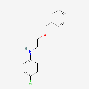 molecular formula C15H16ClNO B8286734 4-chloro-N-(2-benzyloxyethyl)aniline 