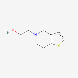 molecular formula C9H13NOS B8286750 5-(2-Hydroxyethyl)-4,5,6,7-tetrahydrothieno[3,2-c]pyridine 