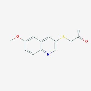 (6-Methoxy-quinolin-3-ylsulfanyl)-acetaldehyde