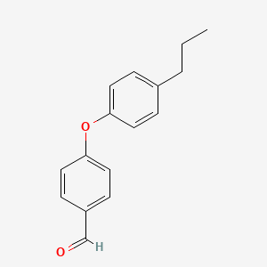 molecular formula C16H16O2 B8286778 4-(4-Propylphenoxy)benzaldehyde 