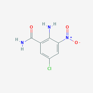 B8286822 2-Amino-5-chloro-3-nitrobenzamide CAS No. 40545-37-7