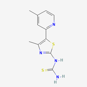 N-(4-methyl-5-(4-methylpyridin-2-yl)thiazol-2-yl)thiourea