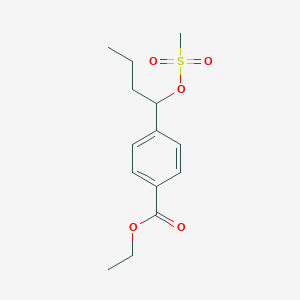 Ethyl 4-(1-(methylsulfonyloxy)butyl)benzoate