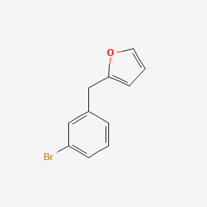 molecular formula C11H9BrO B8286906 2-(3-Bromobenzyl)furan 
