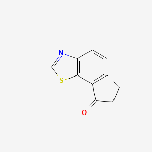 molecular formula C11H9NOS B8286911 2-Methyl-6,7-dihydro-8H-indeno[5,4-d]thiazol-8-one 