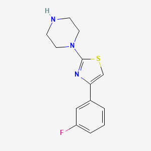 1-[4-(3-Fluorophenyl)-1,3-thiazol-2-yl]piperazine