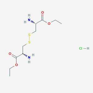 molecular formula C10H21ClN2O4S2 B8286925 (H-Cys-oet)2 2hcl 