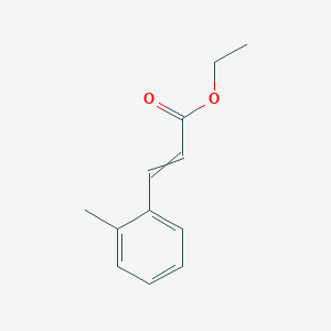 molecular formula C12H14O2 B8286945 Ethyl 3-(2-methylphenyl)prop-2-enoate 