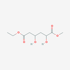 molecular formula C9H16O6 B8286953 1-Methyl 6-ethyl 2,4-dihydroxyadipate 
