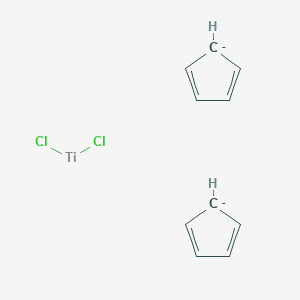 molecular formula C10H10Cl2Ti-2 B8286964 Cyclopenta-1,3-diene;dichlorotitanium 