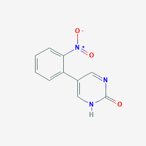 molecular formula C10H7N3O3 B8286965 5-(2-Nitrophenyl)-pyrimidin-2-ol 