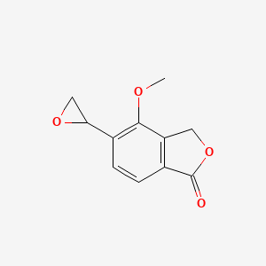 molecular formula C11H10O4 B8286979 4-Methoxy-5-oxiran-2-yl-2-benzofuran-1(3H)-one 