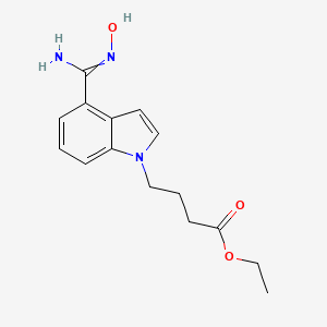 ethyl 4-[4-(N'-hydroxycarbamimidoyl)-1H-indol-1-yl]butanoate