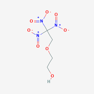 molecular formula C4H7N3O8 B8287020 2,2,2-Trinitroethyl 2-hydroxyethyl ether 