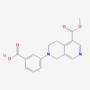 3-[5-(methoxycarbonyl)-3,4-dihydro-2,7-naphthyridin-2(1H)-yl]benzoic acid