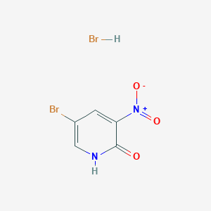 molecular formula C5H4Br2N2O3 B8287071 5-Bromo-3-nitro-pyridine-2-ol-hydrobromide 